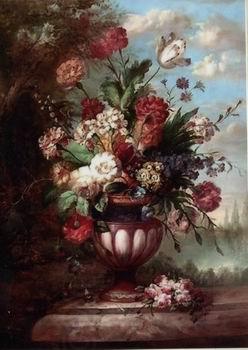 unknow artist Floral, beautiful classical still life of flowers.069 oil painting picture
